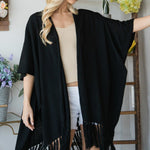 Draped Poncho Cardigan