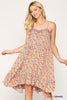 Ditsy Floral Print Sleeveless Dress